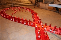 Activities Beirut Suburb Outdoor AIDS Candlelight memorial 2015 Lebanon