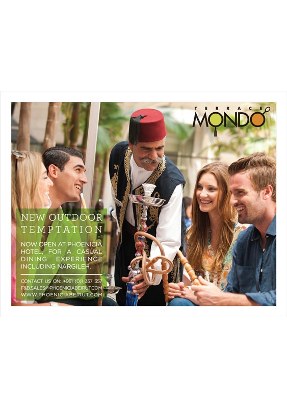 Mondo-Phoenicia Beirut-Downtown Social Event Caffe Mondo Terrace Temptation  Lebanon