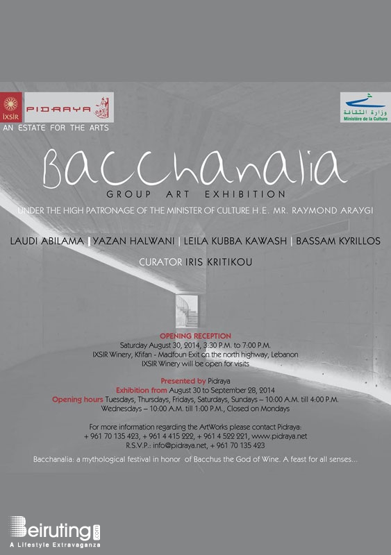 IXSIR Batroun Social Event Bacchanalia Group Art Exhibition Lebanon