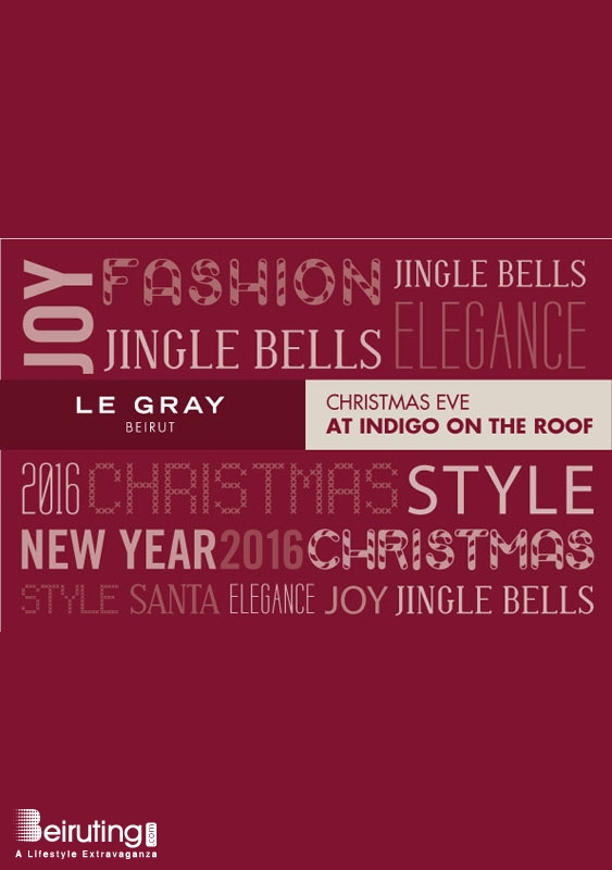 Indigo on the Roof-Le Gray Beirut-Downtown Social Event Christmas Eve at Indigo on The Roof Lebanon