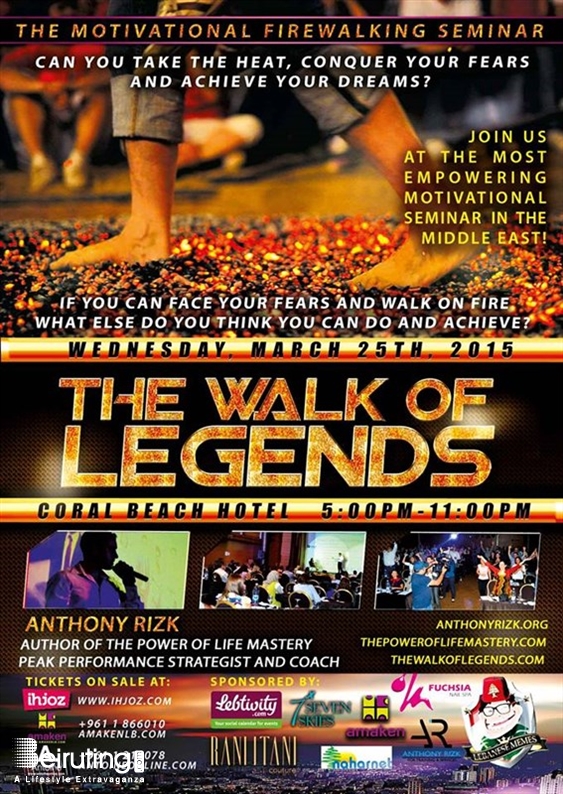 Coral Beach Beirut-Downtown Social Event The Walk of Legends with Anthony Rizk Lebanon