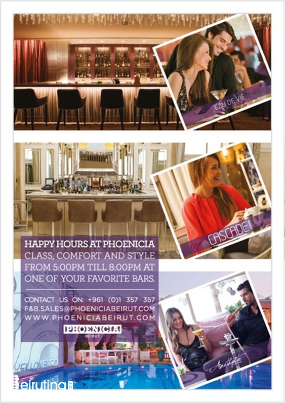Phoenicia Hotel Beirut Beirut-Downtown Social Event Happy Hours At Phoenicia Lebanon