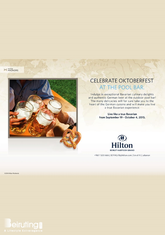 Hilton  Sin El Fil Social Event Oktoberfest at the Pool Bar Lebanon