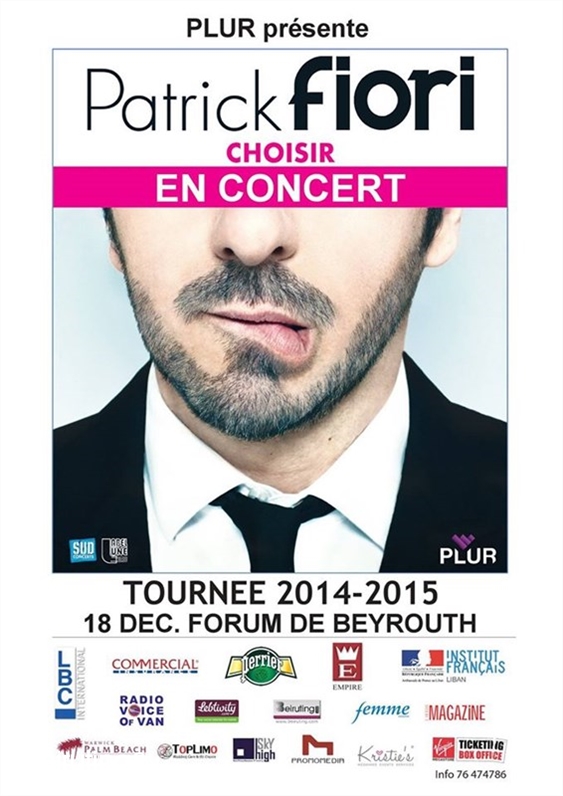 Forum de Beyrouth Beirut Suburb Concert Patrick Fiori Choisir En Concert Lebanon