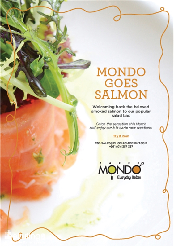 Mondo-Phoenicia Beirut-Downtown Social Event Mondo Goes Salmon Lebanon