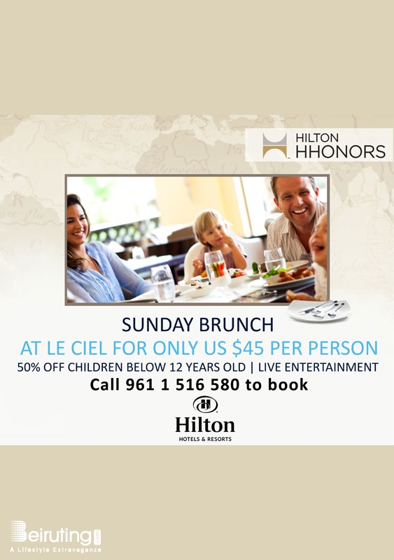 Hilton  Sin El Fil Social Event Sunday Brunch at Le Ciel Lebanon