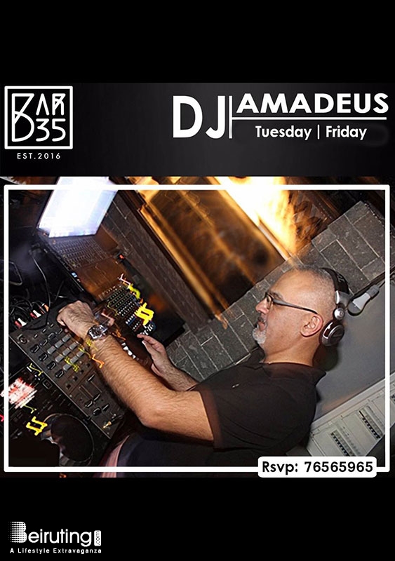 Bar 35 Beirut-Gemmayze Nightlife Dj Amadeus at Bar 35 Lebanon