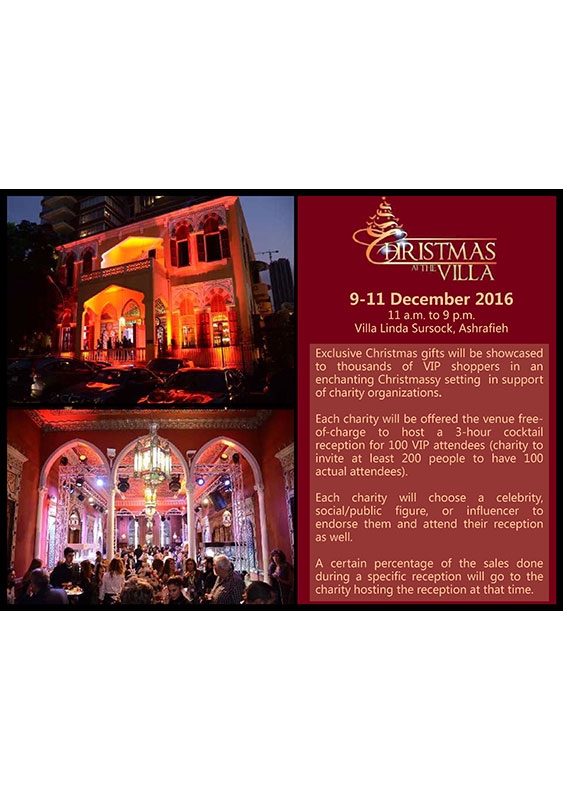 Activities Beirut Suburb Social Event Chance-Christmas at The Villa Lebanon