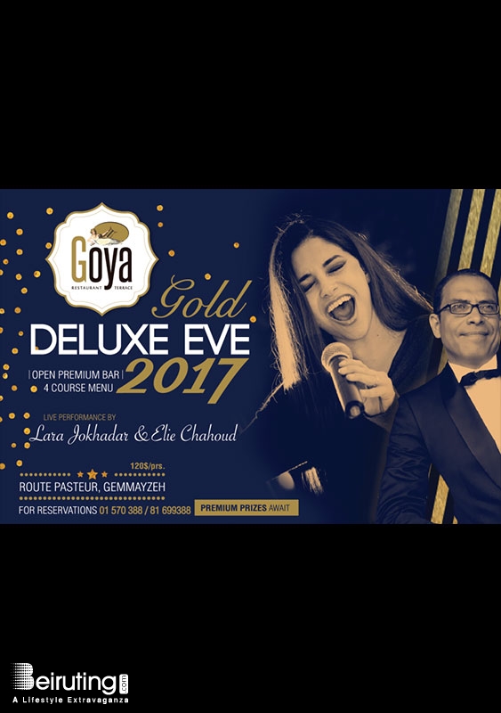 Goya Restaurant Beirut-Gemmayze New Year Goya's Gold Deluxe Eve Lebanon
