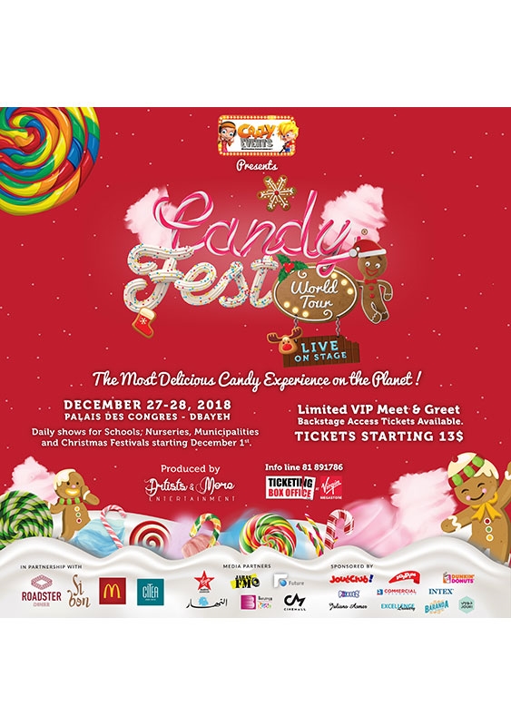 Palais des Congres Dbayeh Kids Candy Fest World Tour Lebanon