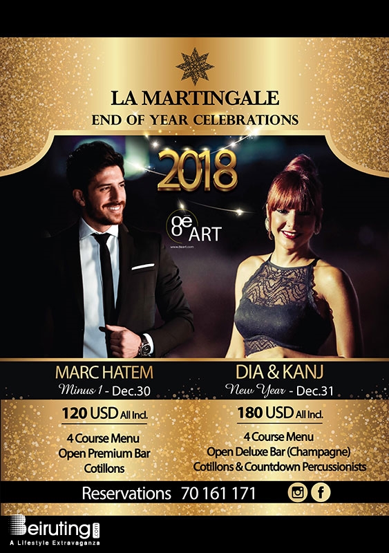 Casino du Liban Jounieh New Year NYE with Dia & Kanj at La Martingale Lebanon