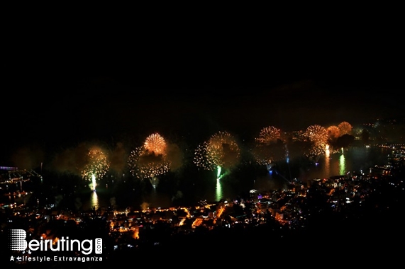 Bay Lodge Jounieh Nightlife JIF Fireworks Show from Bay Lodge Lebanon